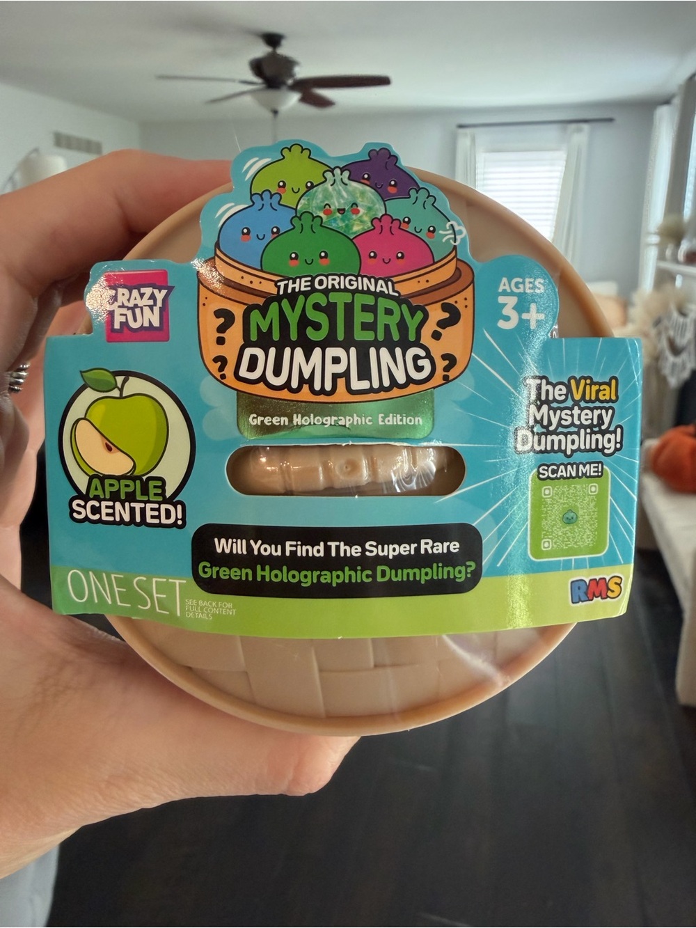 Rare ✨ 🍏 RMS -Mystery Dumpling Green Holographic - Apple Scented Collectible